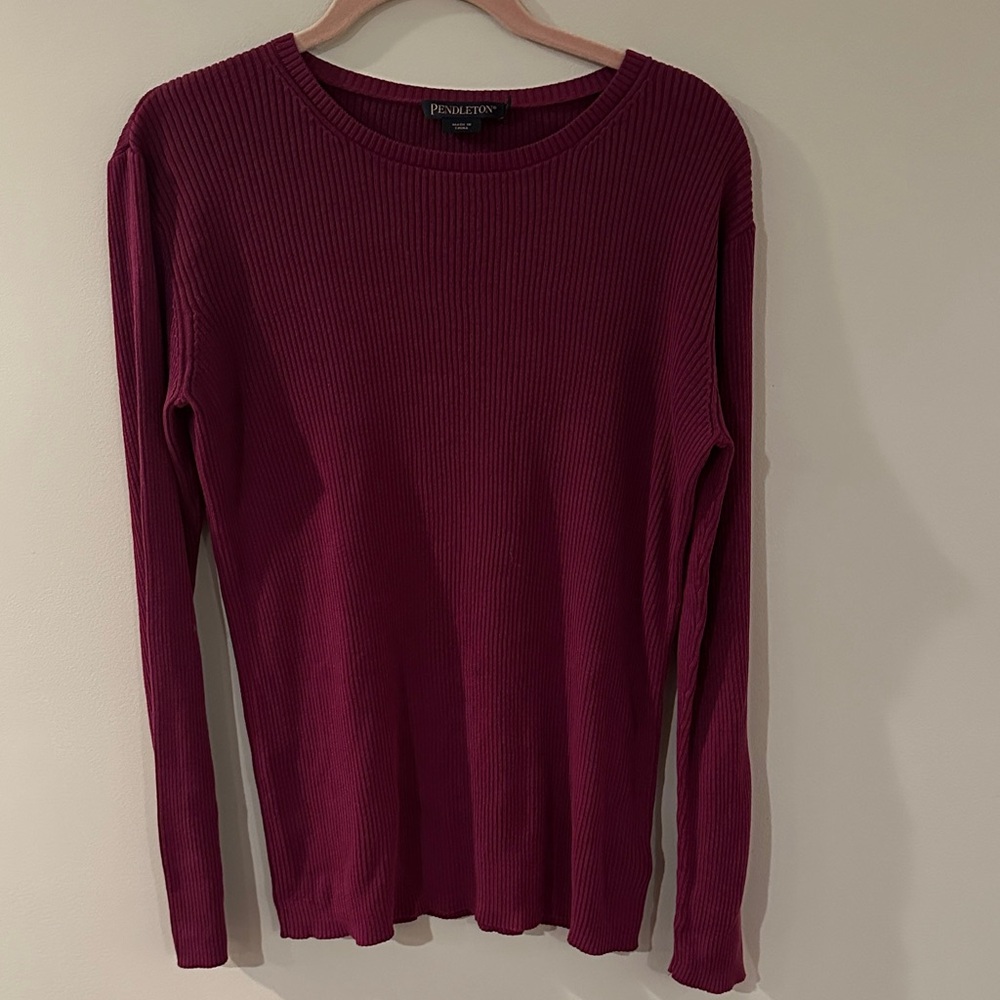 5/$25!! Pendleton 70% Silk 30% Cotton Ribbed Sweater